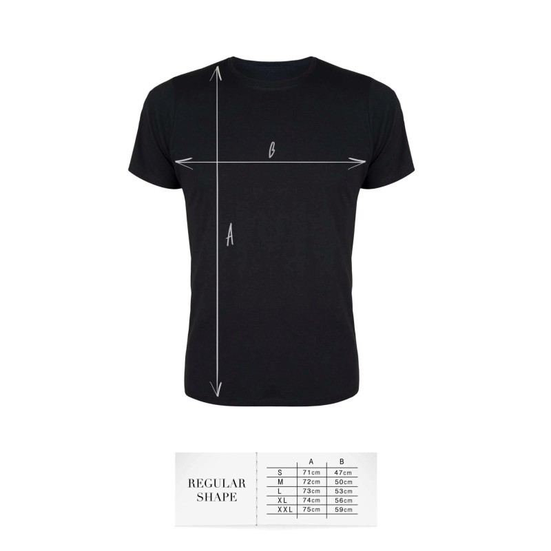 T-shirt men black M regular